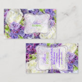 Carte De Visite PixDezines bouquet de mariée, fleuristes/do-it-you (Devant / Derrière)