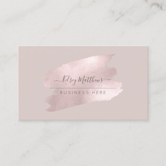 Carte De Visite PixDezines brillant rose rose H2 pinceau (Devant)