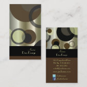 Carte De Visite PixDezines bulles de morue / Syle rétro + Couleurs (Devant / Derrière)