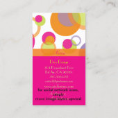 Carte De Visite PixDezines bulles de morue / Syle rétro + Couleurs (Dos)