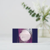 Carte De Visite PixDezines Burgundy Faux Brochures métalliques (Debout devant)