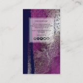 Carte De Visite PixDezines Burgundy Faux Brochures métalliques (Dos)