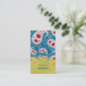 Carte De Visite PixDezines cachemire dessiné à la main/do-it-yours (Debout devant)