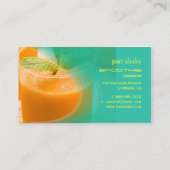 CARTE DE VISITE PIXDEZINES CARROT JUS/JUS BAR (Dos)