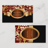 Carte De Visite PixDezines Céline Damask (Devant / Derrière)