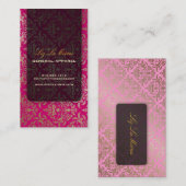 Carte De Visite PixDezines Céline Damask (Devant / Derrière)