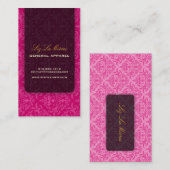 Carte De Visite PixDezines Céline Damask (Devant / Derrière)