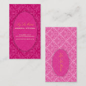 Carte De Visite PixDezines Céline Damask (Devant / Derrière)