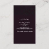 Carte De Visite PixDezines Céline Damask / Faux Silver / DO-IT-YOU (Dos)