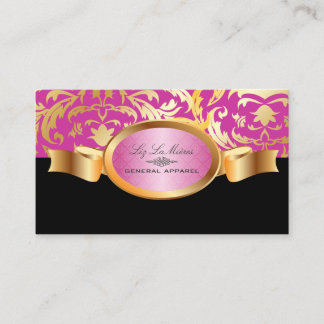 Carte De Visite PixDezines Céline Damask, rose