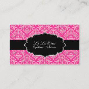 Carte De Visite PixDezines Céline rose Damask/DO-IT-YOURSELF coule
