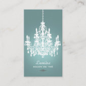 Carte De Visite PixDezines Chandelier noir+blanc/arrière - plan DO (Devant)