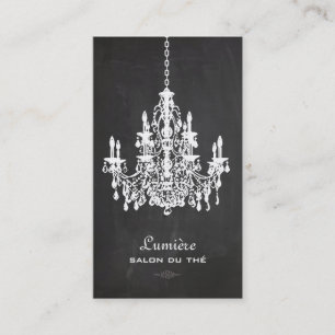 Carte De Visite PixDezines Chandelier noir+blanc/tableau de bord