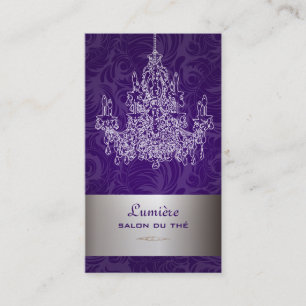Carte De Visite PixDezines Chandeliers Fond Damassé