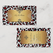 Carte De Visite PixDezines cheetah/do-it-yourself couleur arrière  (Devant / Derrière)