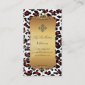 Carte De Visite PixDezines cheetah/do-it-yourself couleur arrière  (Dos)