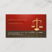 Carte De Visite PixDezines CHIC ATTORNEY/BROWN+RED (Dos)