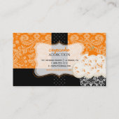 Carte De Visite PixDezines chocolat orange cupcake/pâtisserie (Dos)