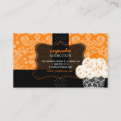 Carte De Visite PixDezines chocolat orange cupcake/pâtisserie/do-i (Dos)