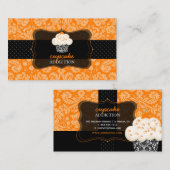 Carte De Visite PixDezines chocolat orange cupcake/pâtisserie/do-i (Devant / Derrière)