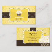 Carte De Visite PixDezines citron zest cupcake/pâtisserie (Devant / Derrière)