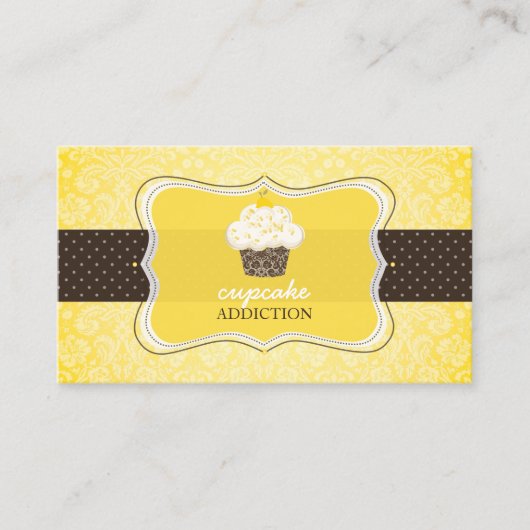 Carte De Visite PixDezines citron zest cupcake/pâtisserie (Devant)