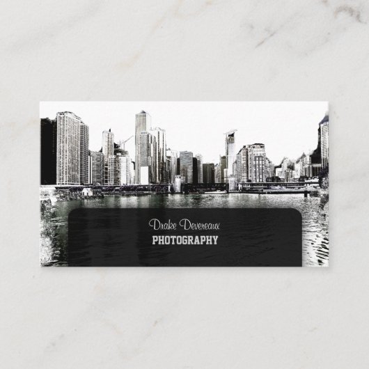 Carte De Visite PixDezines City Scape, Lakeshore, Chicago (Devant)
