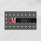 Carte De Visite PixDezines Clovers Rétro Noir+Blanc (Dos)