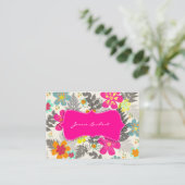 Carte De Visite PixDezines couleur Arrière - plan de la jungle haw (Debout devant)