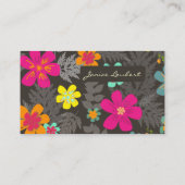 Carte De Visite PixDezines couleur Arrière - plan Hawaiian Jungle/ (Dos)