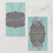 Carte De Visite PixDezines couleur Damas victorienne/do-it-yoursel (Devant / Derrière)