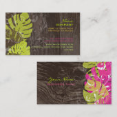 Carte De Visite PixDezines couleur feuille/do-it-yourself arrière  (Devant / Derrière)