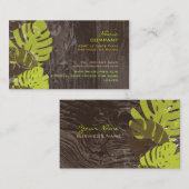 Carte De Visite PixDezines couleur feuille/do-it-yourself arrière (Devant / Derrière)