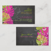 Carte De Visite PixDezines couleur feuille/do-it-yourself arrière (Devant / Derrière)