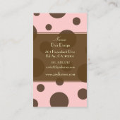 Carte De Visite PixDezines couleur pois/DO-IT-YOURSELF arrière - p (Dos)