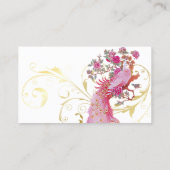 Carte De Visite PixDezines couleur rose paon/do-it-yourself arrièr (Dos)