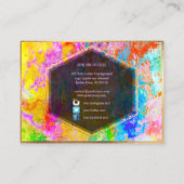 Carte De Visite PixDezines couleurs Abstraites de galaxie/néon (Dos)
