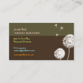 Carte De Visite PixDezines couleurs rétro, boue DO-IT-YOURSELF (Dos)