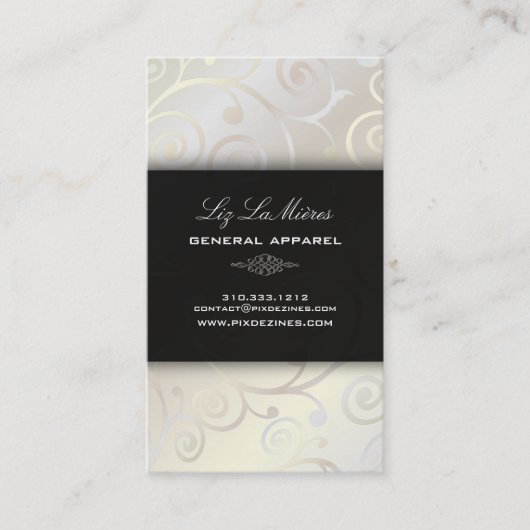 Carte De Visite PixDezines cupcakes tourbillons + blanc nacré (Devant)