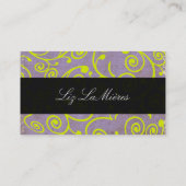 Carte De Visite PixDezines cupcakes tourbillons + chaux et lavande (Dos)