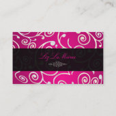 Carte De Visite PixDezines cupcakes tourbillons + lavandre (Dos)