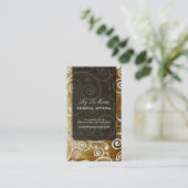 Carte De Visite PixDezines cupcakes tourbillons + or (Debout devant)