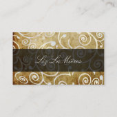 Carte De Visite PixDezines cupcakes tourbillons + or (Dos)