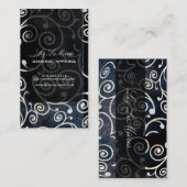 Carte De Visite PixDezines cupcakes tourbillons + or (Devant / Derrière)