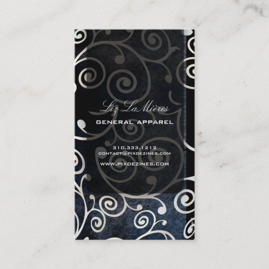 Carte De Visite PixDezines cupcakes tourbillons + or (Devant)