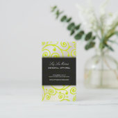 Carte De Visite PixDezines cupcakes tourbillons + peridot vert (Debout devant)