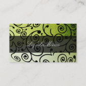 Carte De Visite PixDezines cupcakes tourbillons + vert émeraude (Dos)