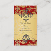 Carte De Visite PixDezines damas baroque/rouge (Dos)