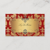 Carte De Visite PixDezines damas baroque/rouge (Devant)