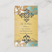Carte De Visite PixDezines damas baroque/turquoise (Dos)
